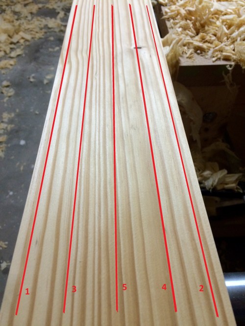 When jointing along the length, take overlapping passes starting from the outside