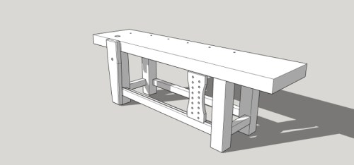 Roubo Workbench Sketchup