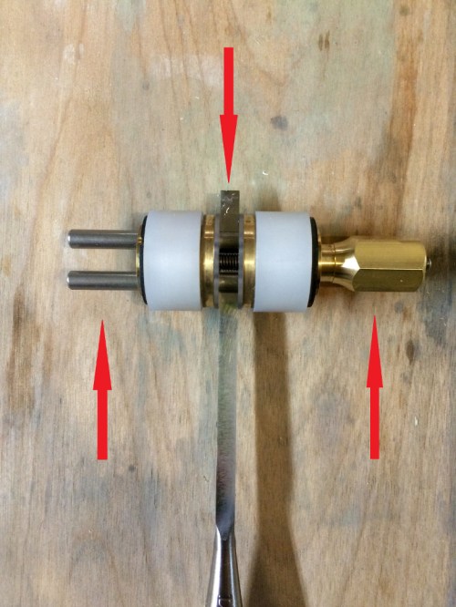 Red arrows indicate where to hold the Kell Guide